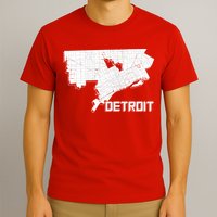 Detroit Illustration Map T-Shirt