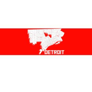 Detroit Illustration Map Bumper Sticker