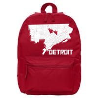 Detroit Illustration Map 16 in Basic Backpack