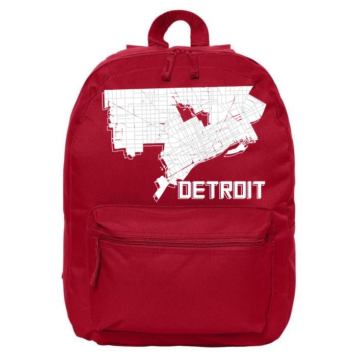 Detroit Illustration Map 16 in Basic Backpack