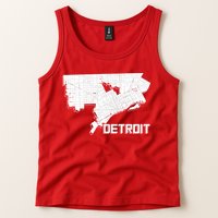 Detroit Illustration Map Tank Top