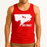 Detroit Illustration Map Tank Top