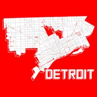 Detroit Illustration Map Tank Top