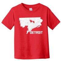 Detroit Illustration Map Toddler T-Shirt