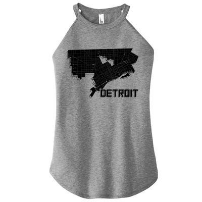 Detroit Illustration Map Women’s Perfect Tri Rocker Tank