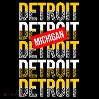 Detroit Michigan Typography Flatbill Hat