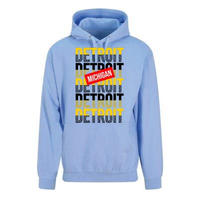 Detroit Michigan Typography Unisex Surf Hoodie