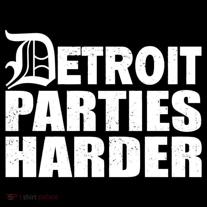 Detroit Parties Harder Stripe Pom Pom Beanie