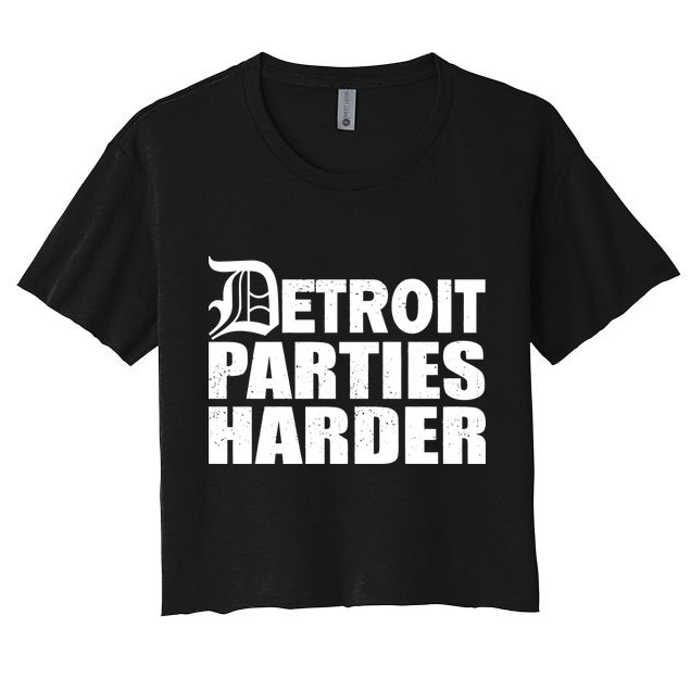 Detroit Parties Harder Crop Top