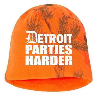 Detroit Parties Harder Kati - Camo Knit Beanie