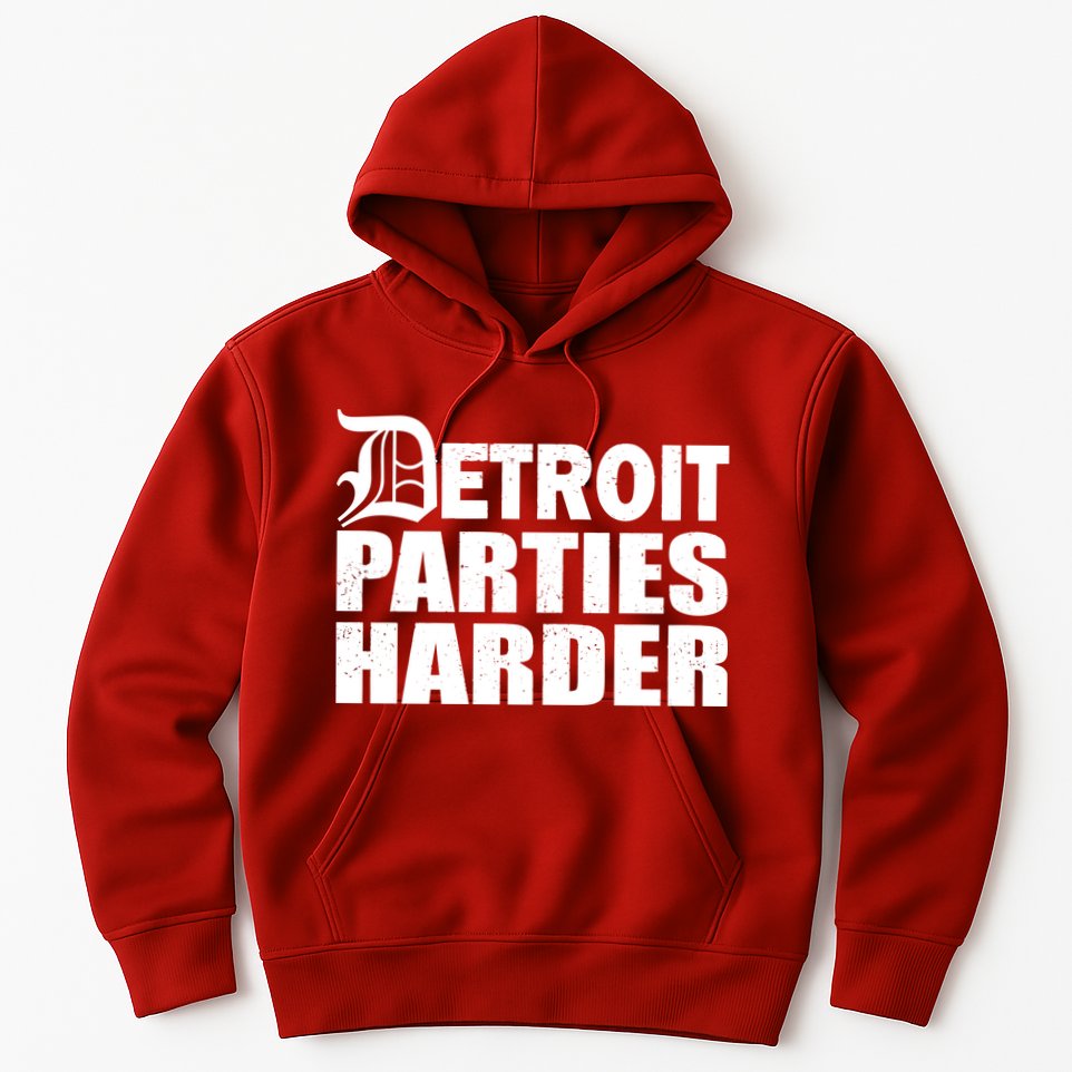 Detroit Parties Harder Hoodie