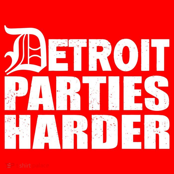Detroit Parties Harder Button