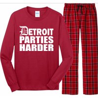 Detroit Parties Harder Long Sleeve Pajama Set