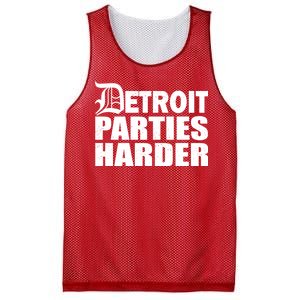 Detroit Parties Harder Mesh Reversible Basketball Jersey Tank