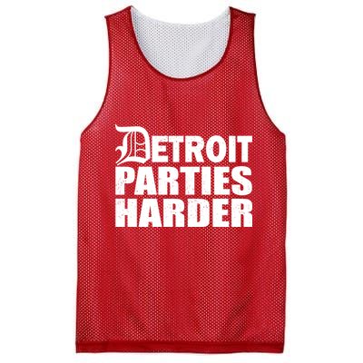 Detroit Parties Harder Mesh Reversible Basketball Jersey Tank