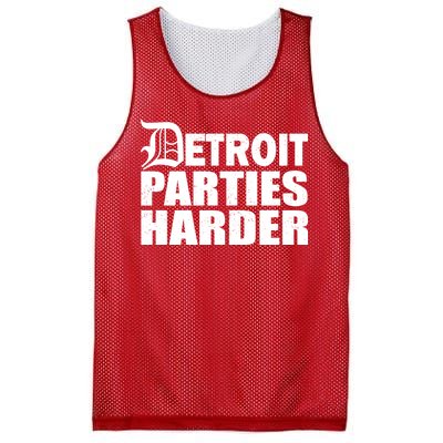 Detroit Parties Harder Mesh Reversible Basketball Jersey Tank