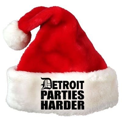 Detroit Parties Harder Premium Christmas Santa Hat