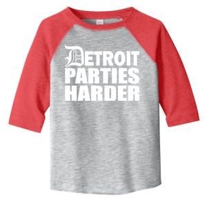 Detroit Parties Harder Toddler Fine Jersey T-Shirt