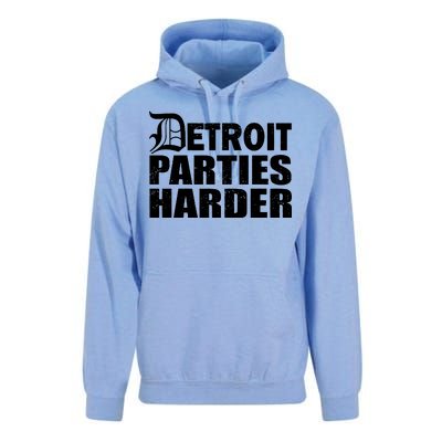 Detroit Parties Harder Unisex Surf Hoodie