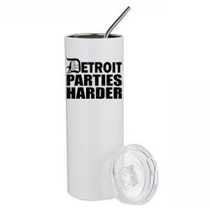 Detroit Parties Harder Stainless Steel Tumbler