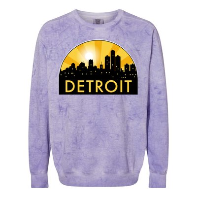 Detroit Record Logo Colorblast Crewneck Sweatshirt