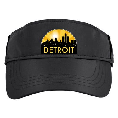 Detroit Record Logo Adult Drive Performance Visor