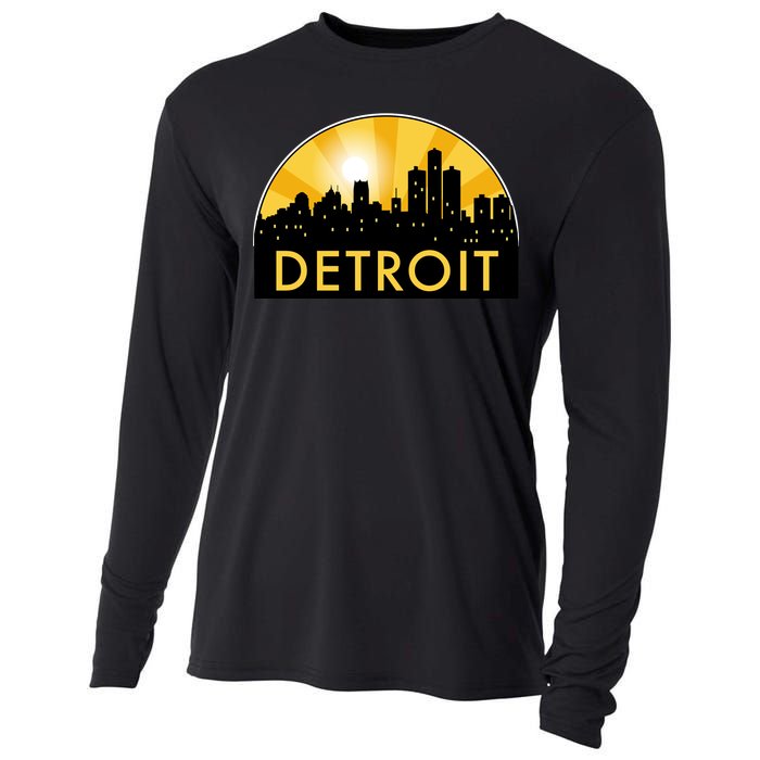 Detroit Record Logo Cooling Performance Long Sleeve Crew