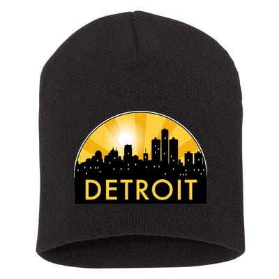 Detroit Record Logo Short Acrylic Beanie