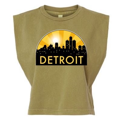 Detroit Record Logo Garment-Dyed Women's Muscle Tee