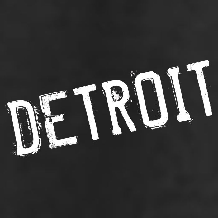 Detroit Retro Grunge Adult Drive Performance Visor