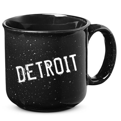 Detroit Retro Grunge 15oz Campfire Ceramic Mug