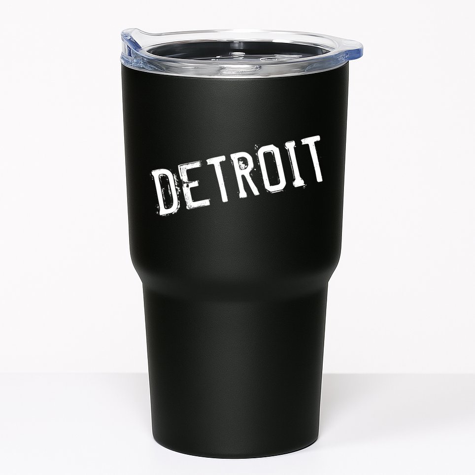 Detroit Retro Grunge Tumbler
