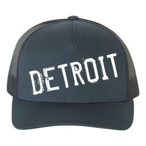 Detroit Retro Grunge Yupoong Adult 5-Panel Trucker Hat