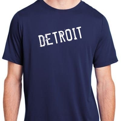 Detroit Retro Grunge Adult ChromaSoft Performance T-Shirt