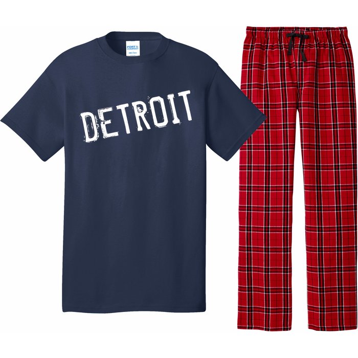 Detroit Retro Grunge Pajama Set