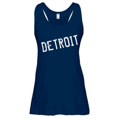 Detroit Retro Grunge Ladies Essential Flowy Tank