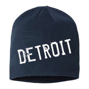 Detroit Retro Grunge Sustainable Beanie