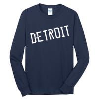 Detroit Retro Grunge Tall Long Sleeve T-Shirt