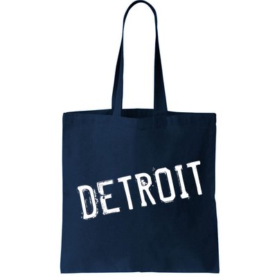 Detroit Retro Grunge Tote Bag