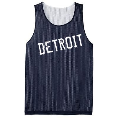 Detroit Retro Grunge Mesh Reversible Basketball Jersey Tank