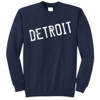 Detroit Retro Grunge Tall Sweatshirt