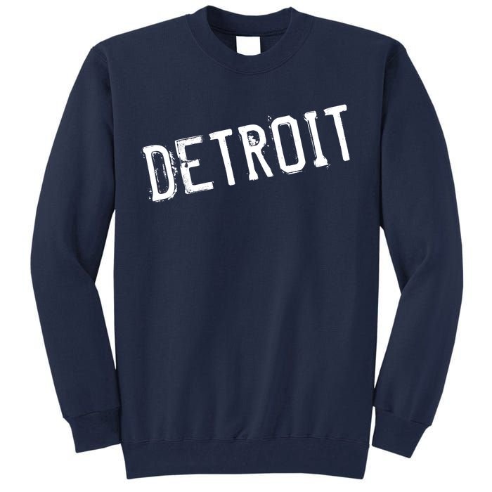 Detroit Retro Grunge Tall Sweatshirt