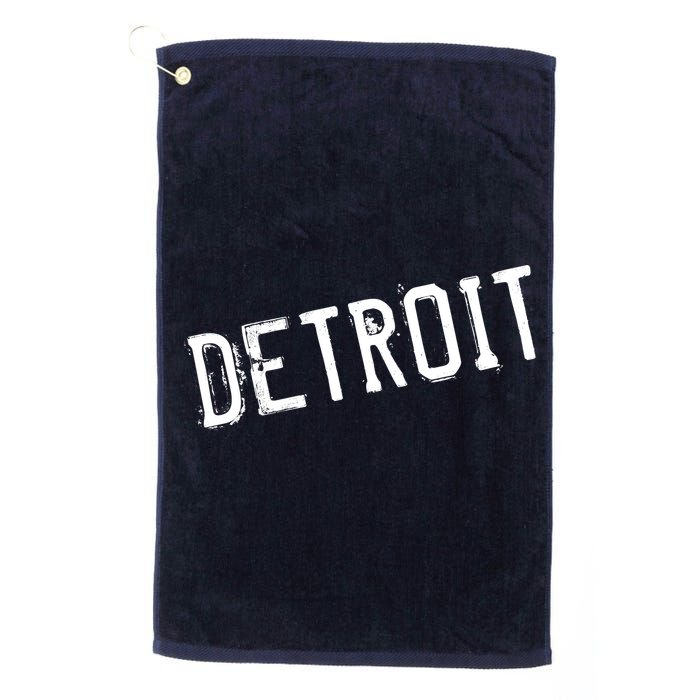 Detroit Retro Grunge Golf Towel