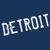 Detroit Retro Grunge Golf Towel