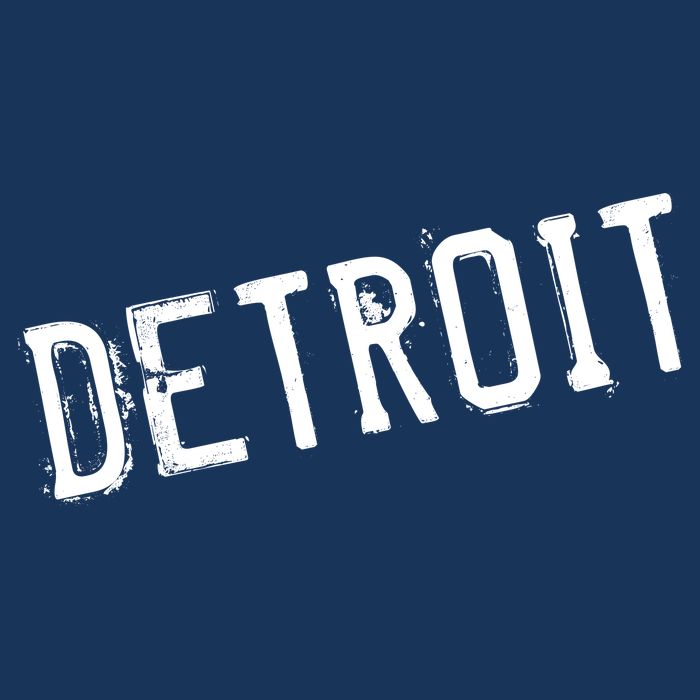 Detroit Retro Grunge Golf Towel