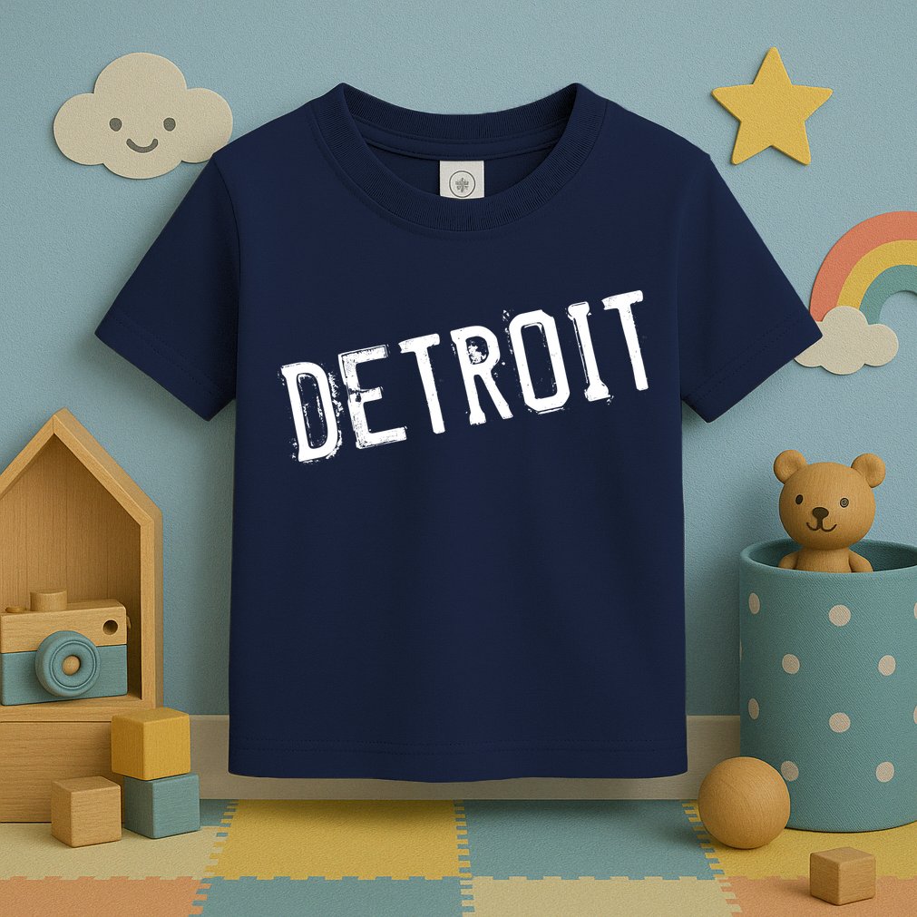 Detroit Retro Grunge Toddler T-Shirt