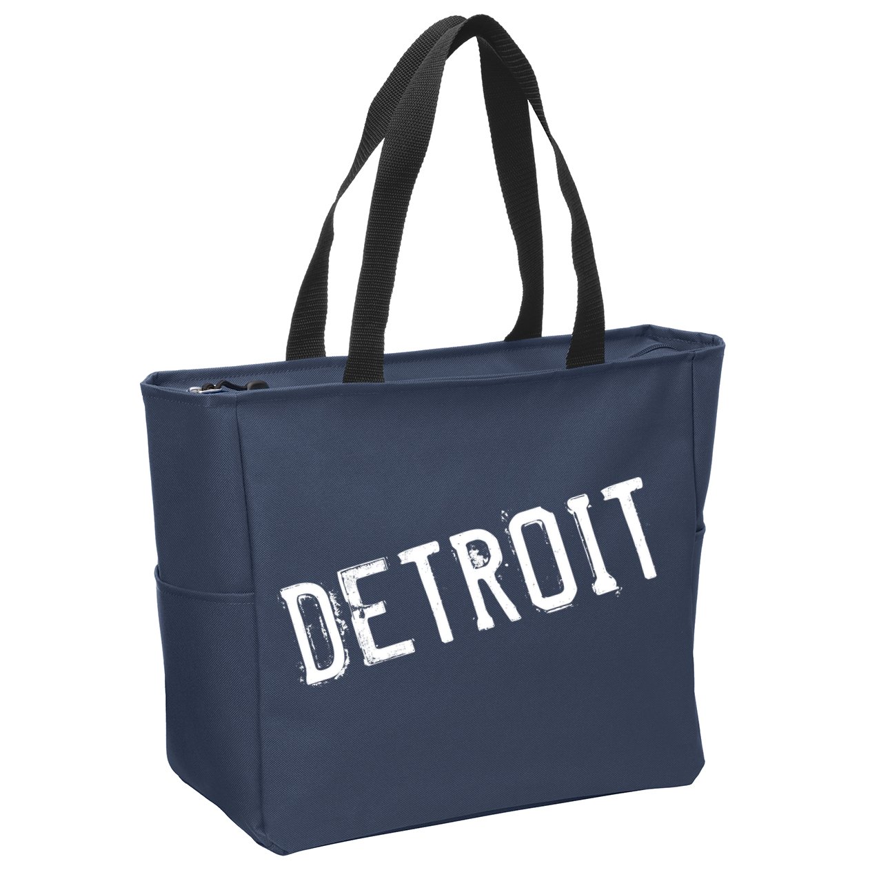 Detroit Retro Grunge Zip Tote Bag