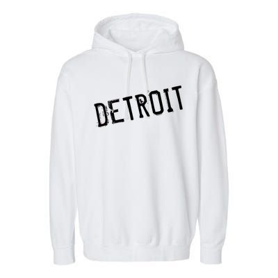 Detroit Retro Grunge Garment-Dyed Fleece Hoodie