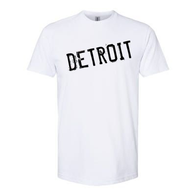 Detroit Retro Grunge Softstyle® CVC T-Shirt