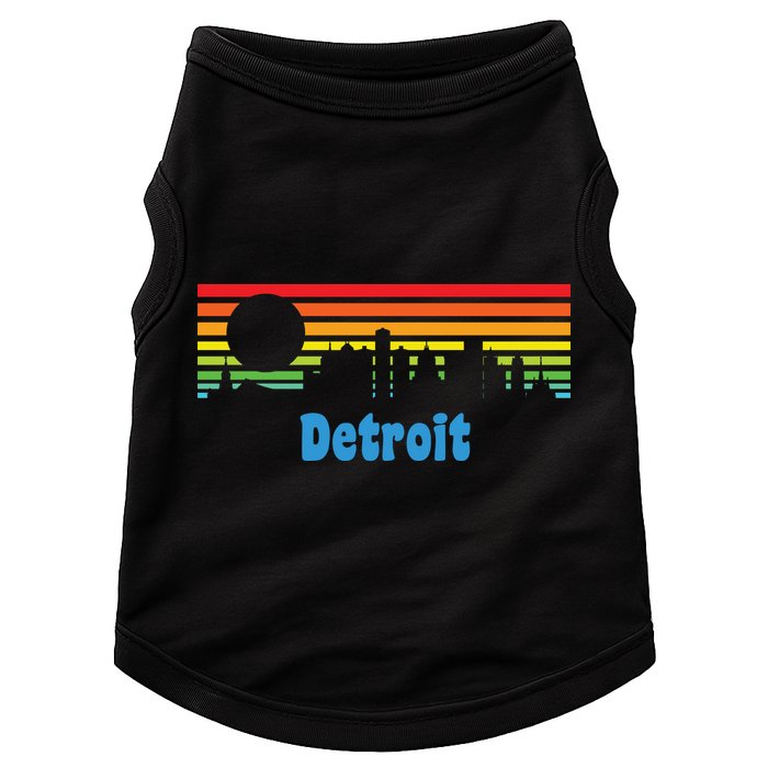 Detroit Retro Skyline Doggie Tank